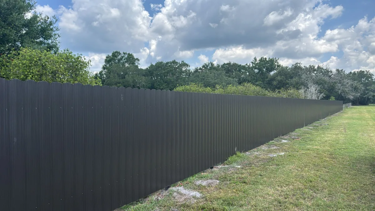 Durafence, black pasture by Crystalline Home Improvement in Central Florida